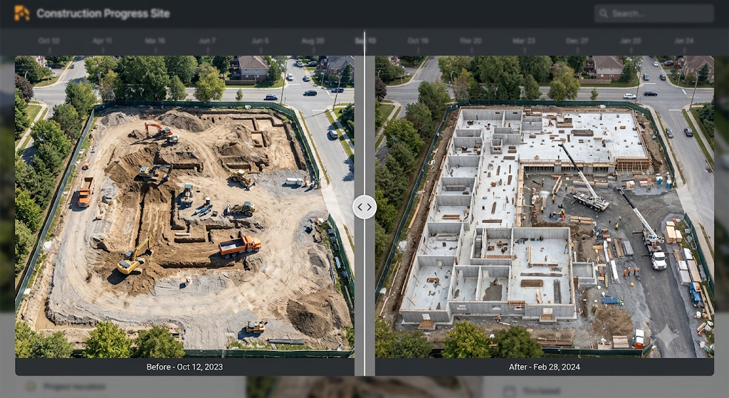 Construction progress